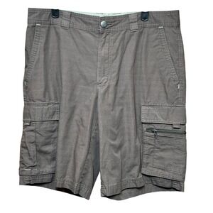 Columbia Cargo Shorts Mens Size 34 Brown Outdoor Casual Hiking Lightweight